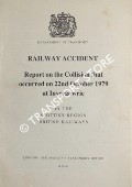 Book cover of Railway Accident - Report on the Collision that occurred on 22nd October 1979 at Invergowerie in the Scottish Region British Railways by Department of Transport